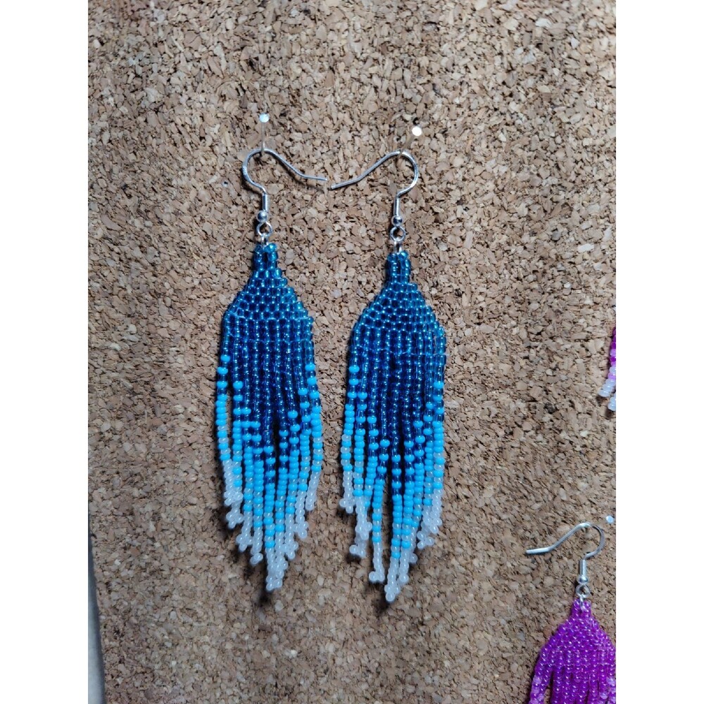 Handmade Blue Earrings